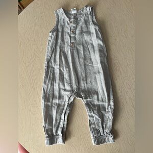 H&M Striped Sleeveless Jumpsuit 9-12 Months